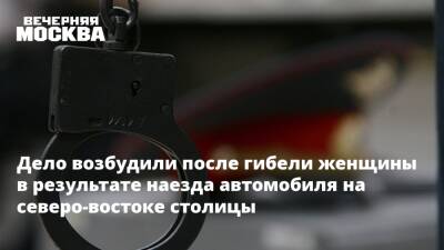 Дело возбудили после гибели женщины в результате наезда автомобиля на северо-востоке столицы - vm.ru - Москва