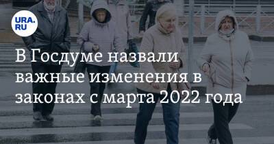 В Госдуме назвали важные изменения в законах с марта 2022 года - ura.news - Россия