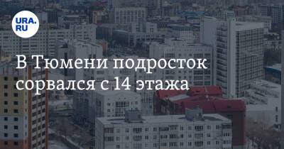 В Тюмени подросток сорвался с 14 этажа - ura.news - Россия - Тюмень - Тюменская обл.