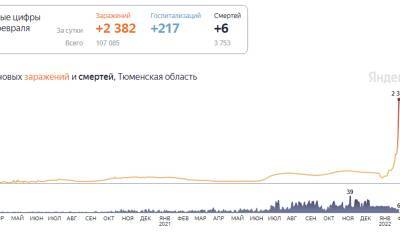 2382 человека: в Тюменской области продолжается рост заболеваемости коронавирусом - nashgorod.ru - Россия - Тюменская обл. - Югра - окр. Янао - Скончался