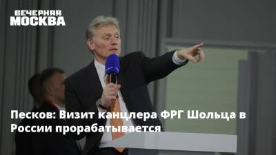 Владимир Путин - Дмитрий Песков - Олаф Шольц - Олафа Шольц - Песков: Визит канцлера ФРГ Шольца в России прорабатывается - vm.ru - Россия - Германия - Переговоры