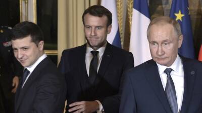 Владимир Зеленский - Владимир Путин - Дмитрий Песков - Эммануэль Макрон - Анджей Дудой - Шарль Мишель - В Елисейском дворце анонсировали переговоры Макрона с Путиным и Зеленским - russian.rt.com - Москва - Россия - Украина - Франция - Польша