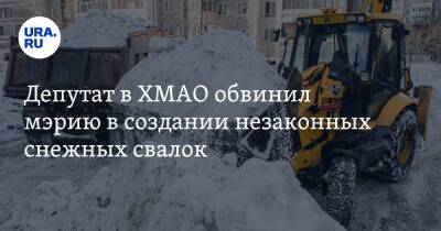 Наталья Комарова - Депутат в ХМАО обвинил мэрию в создании незаконных снежных свалок - ura.news - Югра