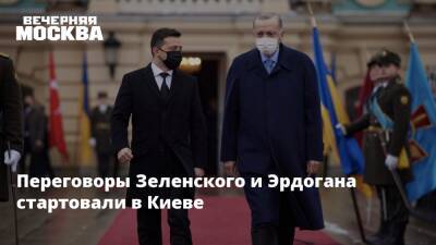 Владимир Зеленский - Владимир Путин - Реджеп Тайип Эрдоган - Переговоры Зеленского и Эрдогана стартовали в Киеве - vm.ru - Россия - Украина - Киев - Турция - Анкара - Переговоры