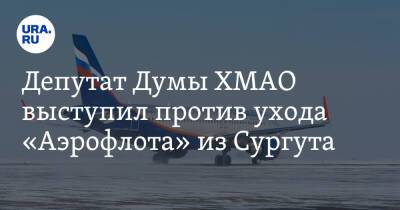 Депутат Думы ХМАО выступил против ухода «Аэрофлота» из Сургута - ura.news - Москва - Сургут - Югра