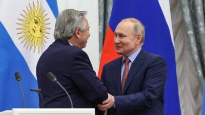 Владимир Путин - Альберто Фернандес - Аргентина - Путин провел переговоры с президентом Аргентины в Кремле - 5-tv.ru - Россия - Эквадор - Аргентина - Парагвай
