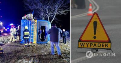 ДТП в Польше – автобус из Украины перевернулся, есть ли пострадавшие – фото и детали аварии - obozrevatel.com - Украина - Киев - Польша - Варшава - Ивано-Франковск - Львовская обл.
