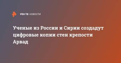 Ученые из России и Сирии создадут цифровые копии стен крепости Арвад - ren.tv - Россия - Сирия