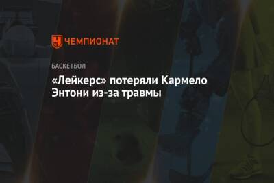 Энтони Кармело - Энтони Дэвис - «Лейкерс» потеряли Кармело Энтони из-за травмы - championat.com - Лос-Анджелес - Нью-Йорк