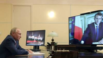 Владимир Зеленский - Владимир Путин - Эммануэль Макрон - Путин пожаловался Макрону на Киев - enovosty.com - Москва - Россия - Украина - Киев - Франция