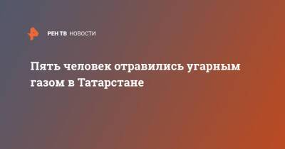 Пять человек отравились угарным газом в Татарстане - ren.tv - респ. Татарстан