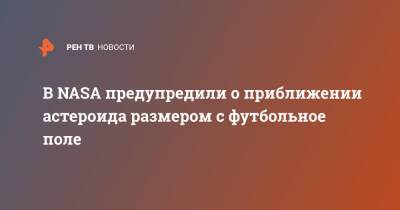 В NASA предупредили о приближении астероида размером с футбольное поле - ren.tv - США