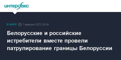 Белорусские и российские истребители вместе провели патрулирование границы Белоруссии - interfax.ru - Москва - Россия - Белоруссия - Минск - Иркутск