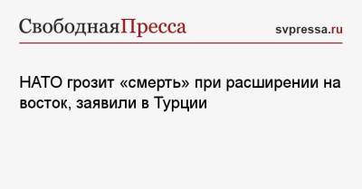 НАТО грозит «смерть» при расширении на восток, заявили в Турции - svpressa.ru - Россия - Китай - США - Турция - Иран