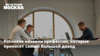Россияне назвали профессии, которые приносят самый большой доход - vm.ru - Москва - Россия