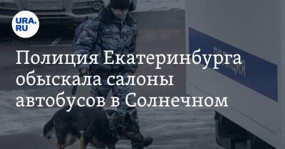 Полиция Екатеринбурга обыскала салоны автобусов в Солнечном - ura.news - Россия - Екатеринбург