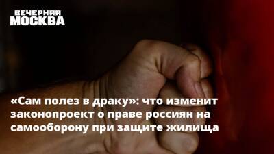 Алексей Лунев - «Сам полез в драку»: что изменит законопроект о праве россиян на самооборону при защите жилища - vm - Москва - США