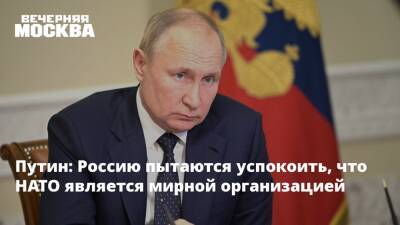 Владимир Путин - Эммануэль Макрон - Эммануэль Макроном - Путин: Россию пытаются успокоить, что НАТО является мирной организацией - vm.ru - Россия - Украина - Франция - Ирак - Афганистан - Ливия