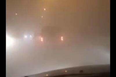 «Едем на аварийке»: зловонный туман окутал трассу под Новосибирском - novos.mk.ru - Новосибирск