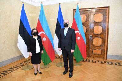 Ильхам Алиев - Сахиба Гафарова - Алар Карис - Азербайджан - Баку и Таллин имеют хороший потенциал для продолжения развития сотрудничества - Президент Эстонии (ФОТО) - trend.az - Эстония - Азербайджан - Таллин - Баку