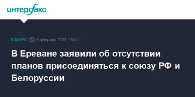 Владимир Соловьев - Александр Лукашенко - Акоп Аршакян - В Ереване заявили об отсутствии планов присоединяться к союзу РФ и Белоруссии - interfax.ru - Москва - Россия - Армения - Узбекистан - Белоруссия - Турция - Таджикистан - Туркмения - Азербайджан - Ереван - ?