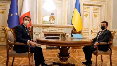 Владимир Зеленский - Владимир Путин - Эммануэль Макрон - Пресс-конференция Макрона и Зеленского. Трансляция - svoboda.org - Москва - Россия - Украина - Киев - Германия - Франция - Париж - Берлин