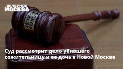 Суд рассмотрит дело убившего сожительницу и ее дочь в Новой Москве - vm.ru - Москва - Россия - Следственный Комитет