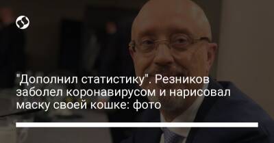 Алексей Резников - "Дополнил статистику". Резников заболел коронавирусом и нарисовал маску своей кошке: фото - liga.net - Украина - Киев