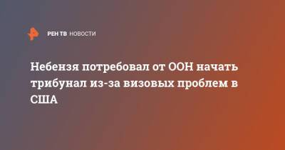 Сергей Лавров - Василий Небензя - Джо Байден - Небензя потребовал от ООН начать трибунал из-за визовых проблем в США - ren.tv - Россия - США