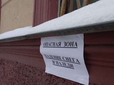 В Великом Новгороде на женщину с ребенком упала громадная глыба льда (видео) - rosbalt.ru - Россия - Санкт-Петербург - Новгородская обл. - Великий Новгород