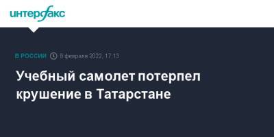 Учебный самолет потерпел крушение в Татарстане - interfax.ru - Москва - Санкт-Петербург - респ. Татарстан - Татарстан