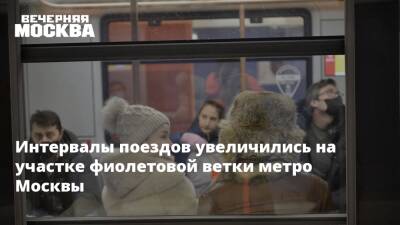 Интервалы поездов увеличились на участке фиолетовой ветки метро Москвы - vm.ru - Москва - Москва