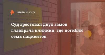 Евгений Попов - Суд арестовал двух замов главврача клиники, где погибли семь пациентов - ren.tv - Санкт-Петербург - Санкт-Петербург
