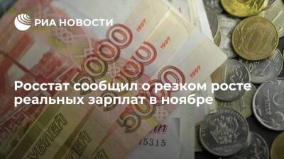 Росстат сообщил о резком росте реальных зарплат до 3,4 процента в ноябре - ria.ru - Москва - Россия