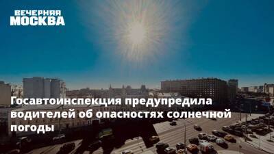 Госавтоинспекция предупредила водителей об опасностях солнечной погоды - vm.ru - Госавтоинспекция