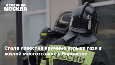 Александр Гусев - Стала известна причина взрыва газа в жилой многоэтажке в Воронеже - vm.ru - Воронеж - Воронежская обл. - Воронеж