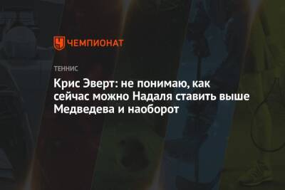 Рафаэль Надаль - Даниил Медведев - Крис Эверт - Крис Эверт: не понимаю, как сейчас можно Надаля ставить выше Медведева и наоборот - championat.com - Россия - США - Австралия - шт. Индиана