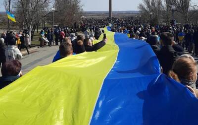 Константин Рыженко - В Херсоне тысячи человек вышли на митинг против РФ - korrespondent.net - Россия - Украина - Херсон - Херсон - Протесты