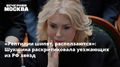 Алла Пугачева - Филипп Киркоров - Мария Шукшина - «Рептилии шипят, расползаются»: Шукшина раскритиковала уезжающих из РФ звезд - vm.ru - Россия - Украина - Израиль