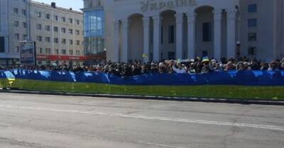 Владимир Зеленский - Иван Федоров - Жители Херсона и Мелитополя вышли на протесты под обстрелами российских оккупантов - kp.ua - Украина - Запорожская обл. - Херсон - Мелитополь - Херсонская обл.