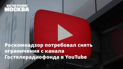 Ник Клегг - Роскомнадзор потребовал снять ограничения с канала Гостелерадиофонда в YouTube - vm.ru - Россия - Украина