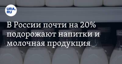 В России почти на 20% подорожают напитки и молочная продукция - ura.news - Россия