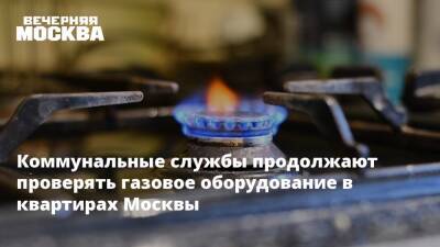 Коммунальные службы продолжают проверять газовое оборудование в квартирах Москвы - vm.ru - Москва - Москва