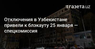 Шавкат Мирзиеев - Блэкаут в январе вызвали отключения в Узбекистане — межгосударственная комиссия - gazeta.uz - Казахстан - Узбекистан - Киргизия - Ташкент