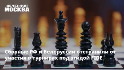 Сборные РФ и Белоруссии отстранили от участия в турнирах под эгидой FIDE - vm.ru - Россия - Украина - Белоруссия