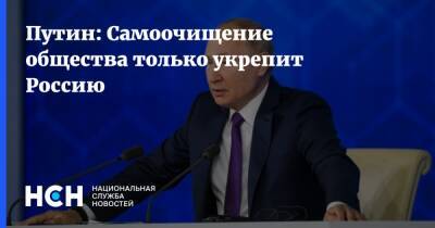 Владимир Путин - Путин: Самоочищение общества только укрепит Россию - nsn.fm - Россия