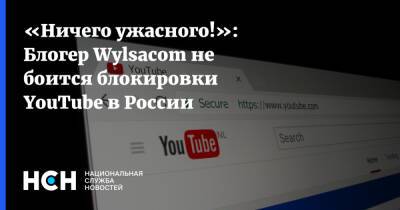 Валентин Петухов - Герман Клименко - Блогер - «Ничего ужасного!»: Блогер Wylsacom не боится блокировки YouTube в России - nsn.fm - Россия
