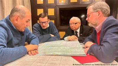 Владимир Зеленский - Шарль Мишель - Ярослав Качиньский - Матеуш Моравецкий - Денис Шмыгаль - Петр Фиала - Премьеры Польши, Чехии и Словении встретились с Зеленским в Киеве - bin.ua - Россия - Украина - Киев - Польша - Словения - Чехия - Варшава - Ляйен