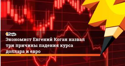 Евгений Коган - Экономист Евгений Коган назвал три причины падения курса доллара и евро - ridus.ru - Россия