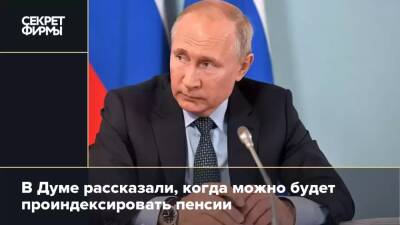 Владимир Путин - Ярослав Нилов - В Думе рассказали, когда можно будет проиндексировать пенсии - secretmag.ru - Россия